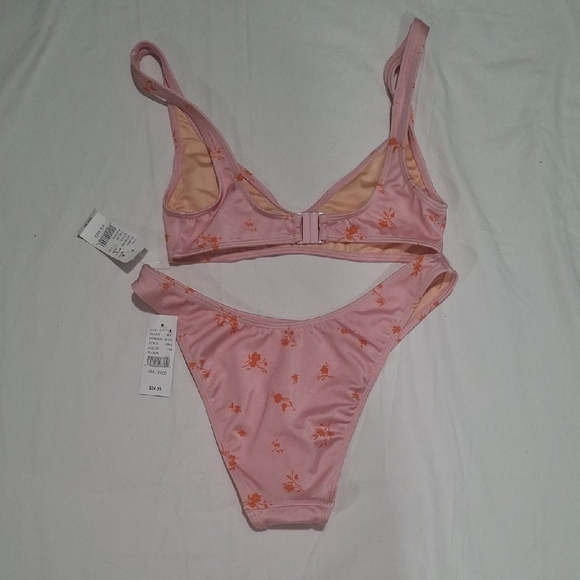 New PacSun Pink and Orange Bikini Set - Picture 4 of 7